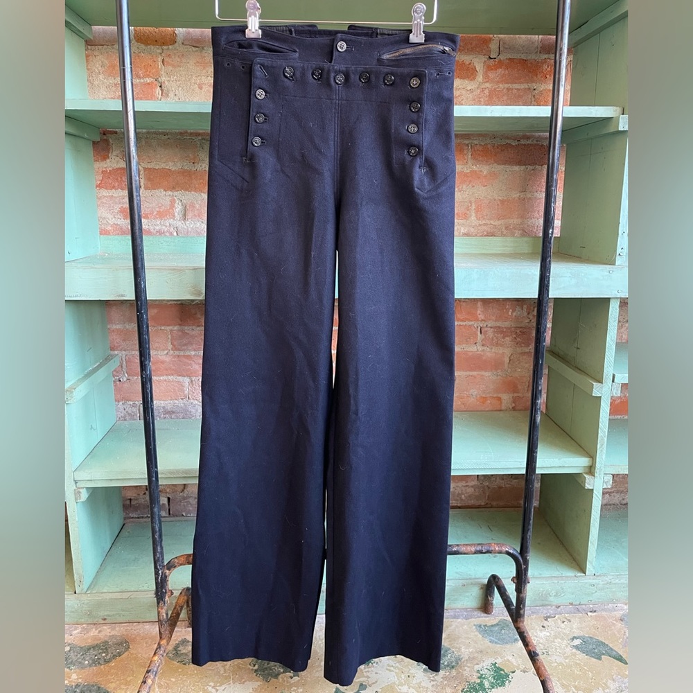 Vintage wool US Navy uniform pants